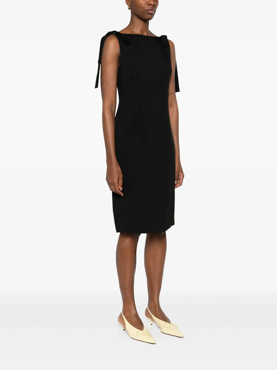 bow-detail midi dress 6