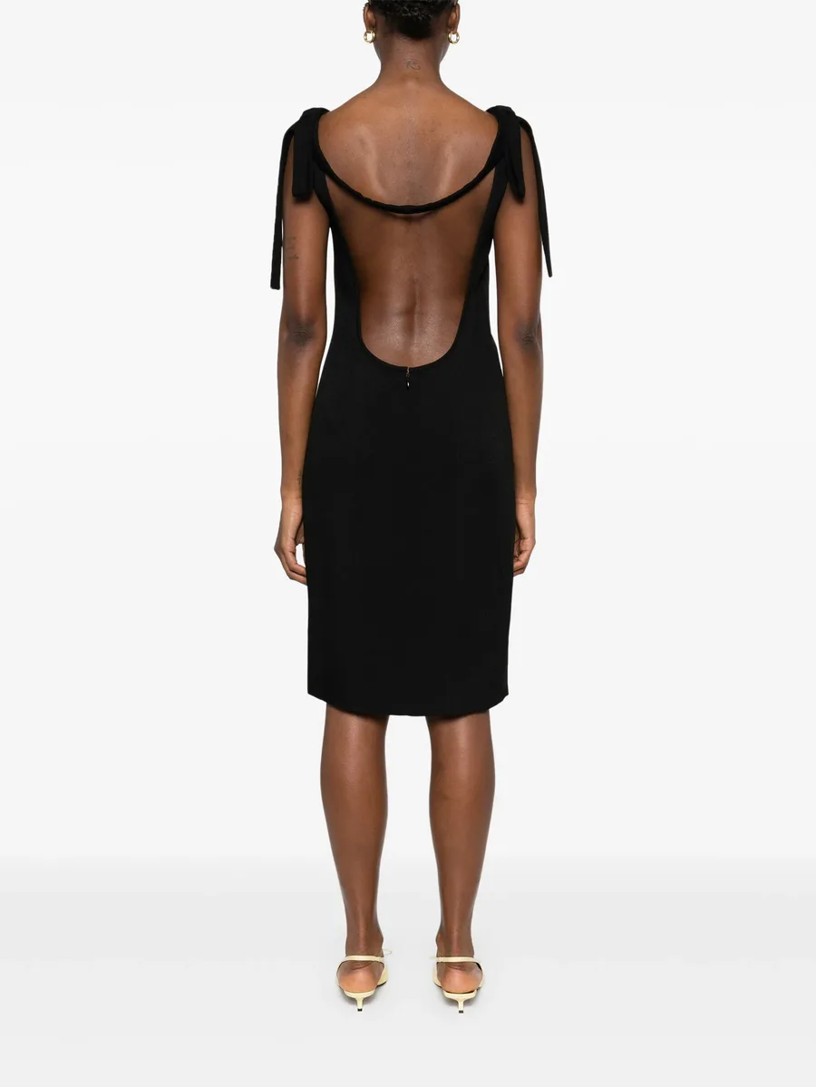 bow-detail midi dress 7