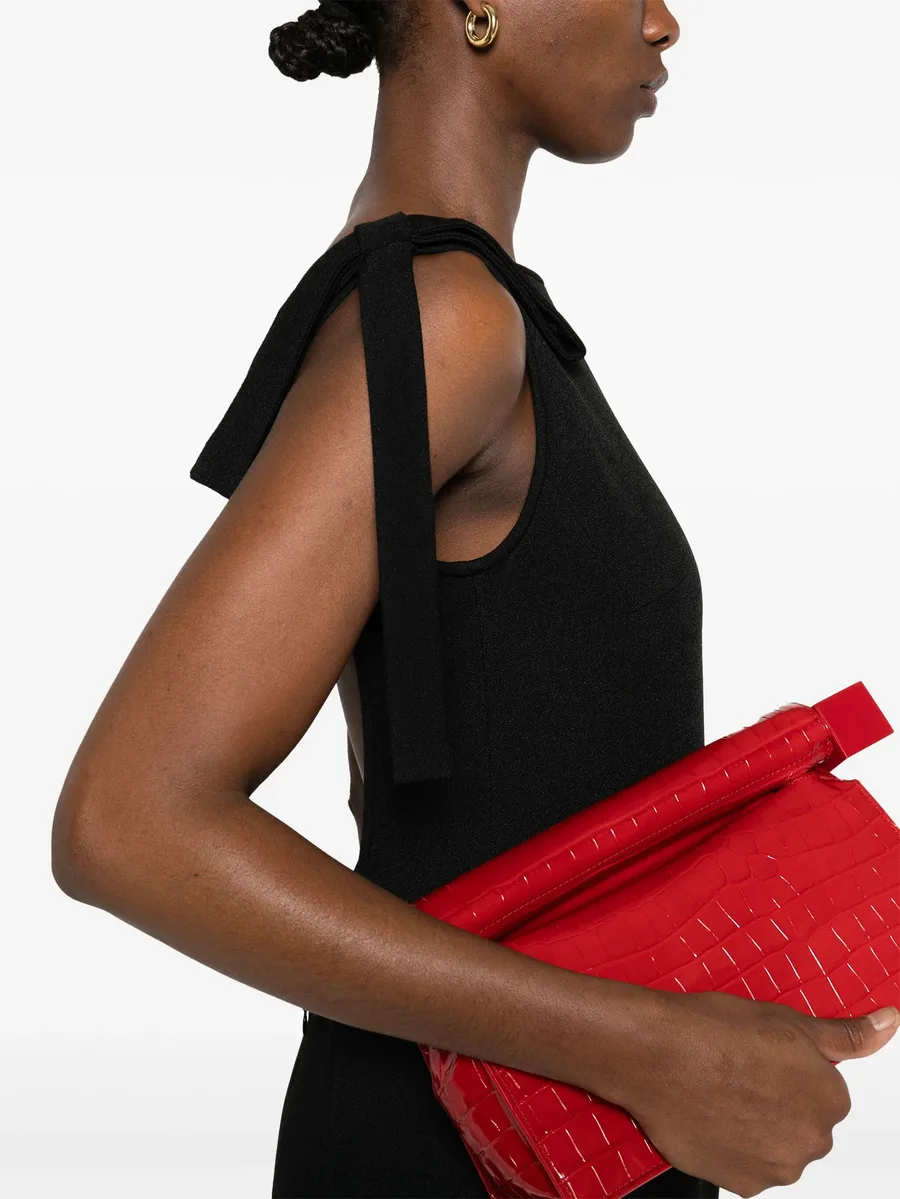 bow-detail midi dress 9