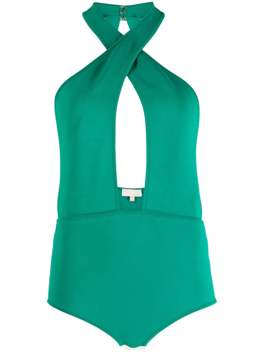 halter keyhole body suit 2