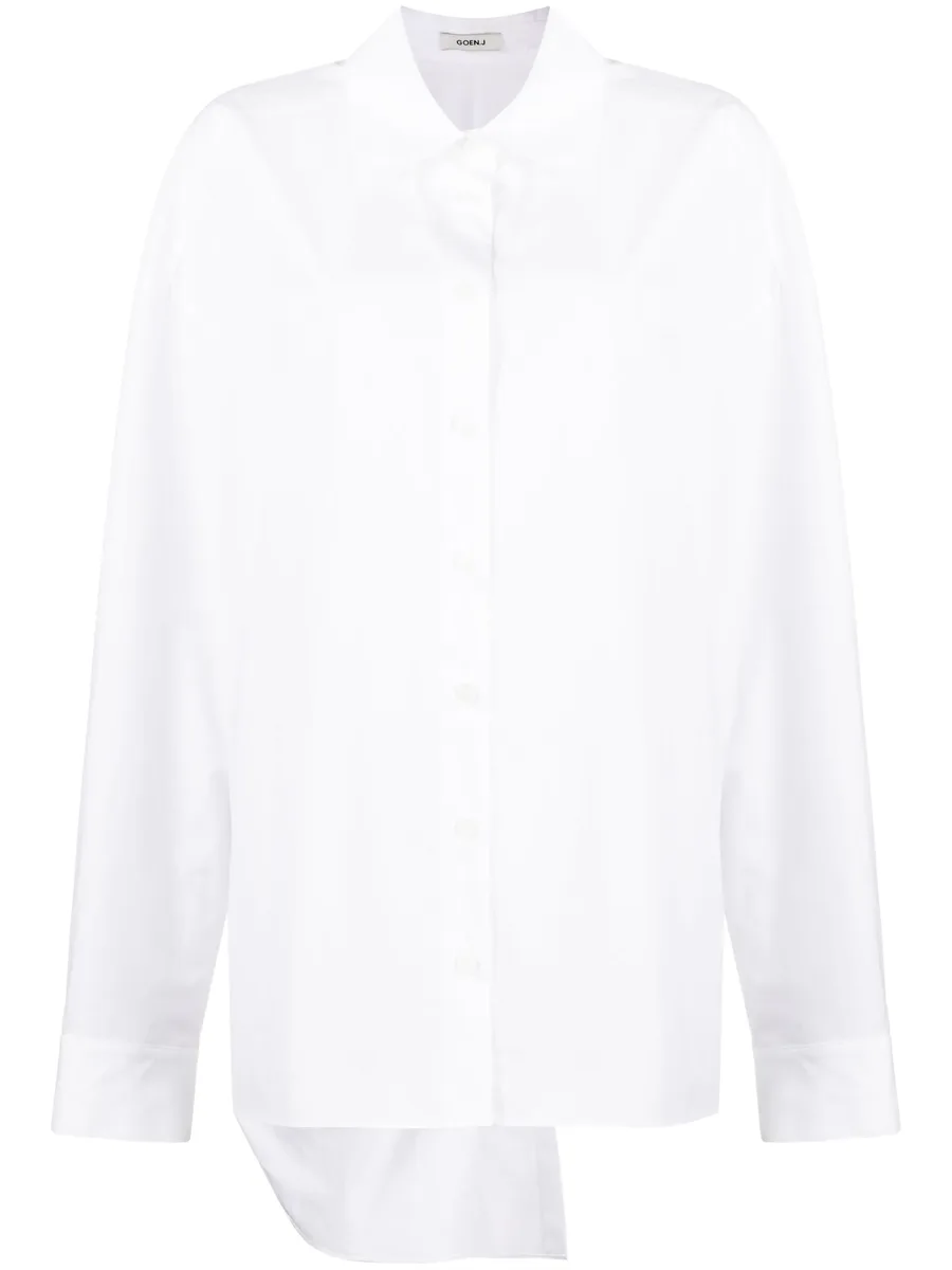 twist-detailing cotton shirt 2