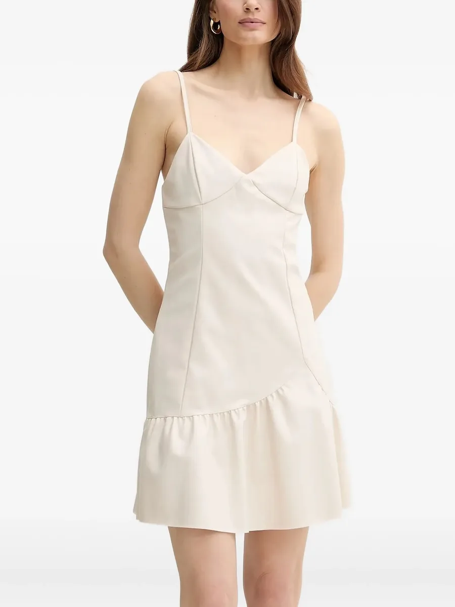 ruffle-hemmed mini dress 2