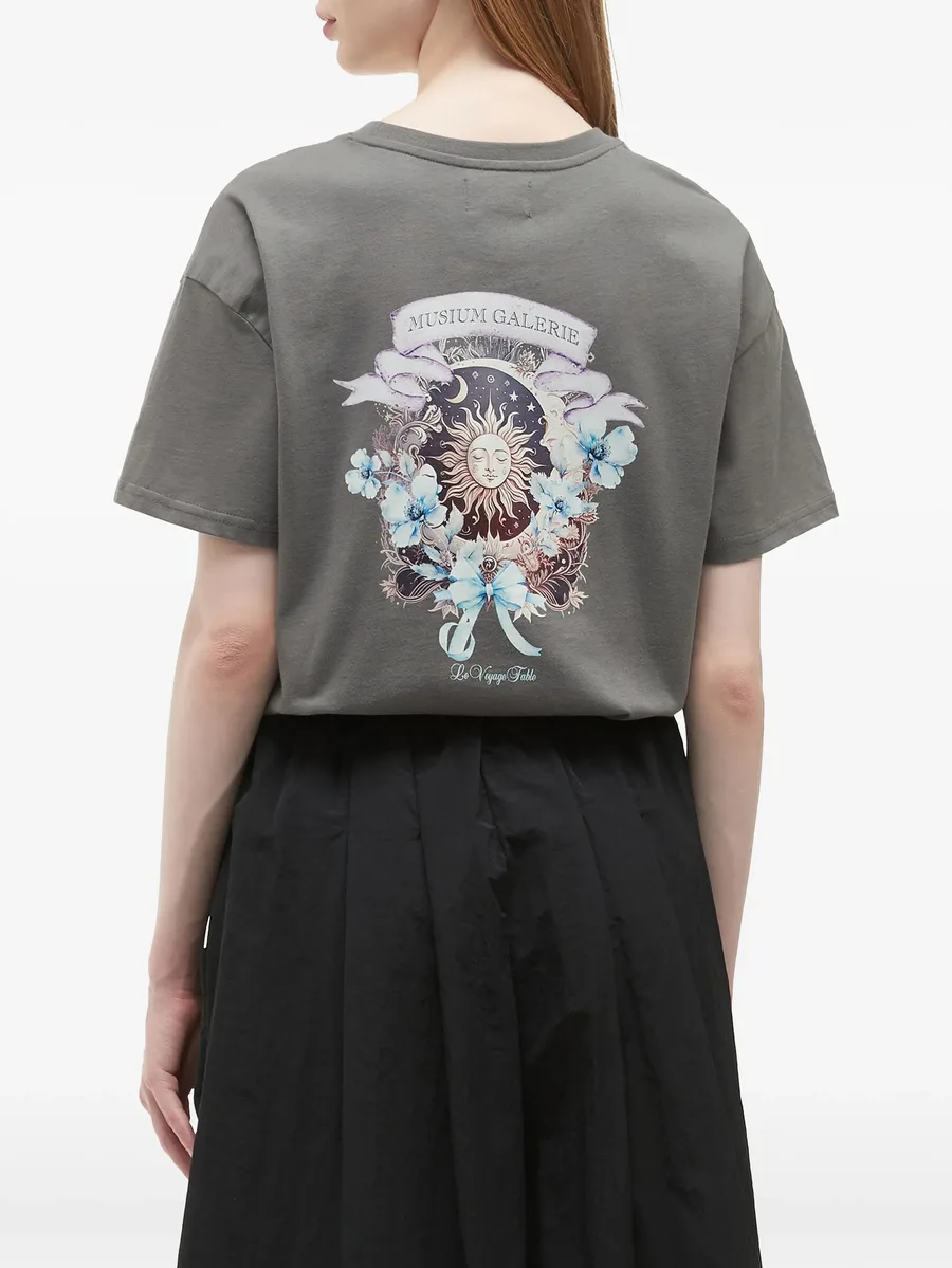 logo~print T-shirt 8