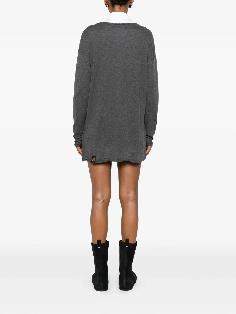 mini logo-print knitted dress 8