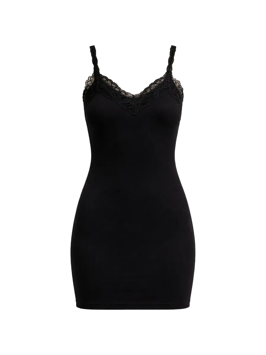 lace V-neck dress 2