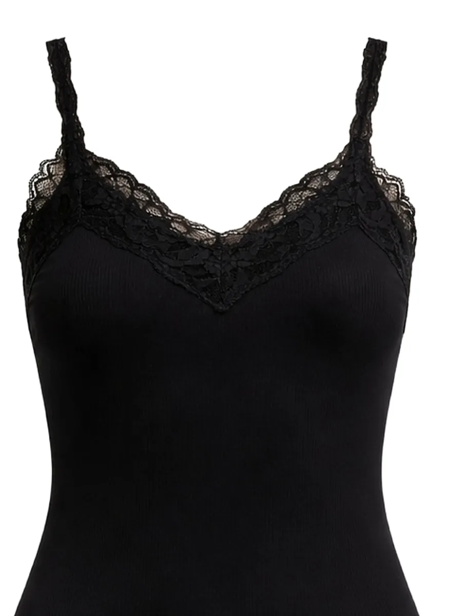 lace V-neck dress 4