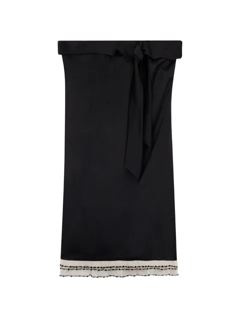 bow-detail mini dress