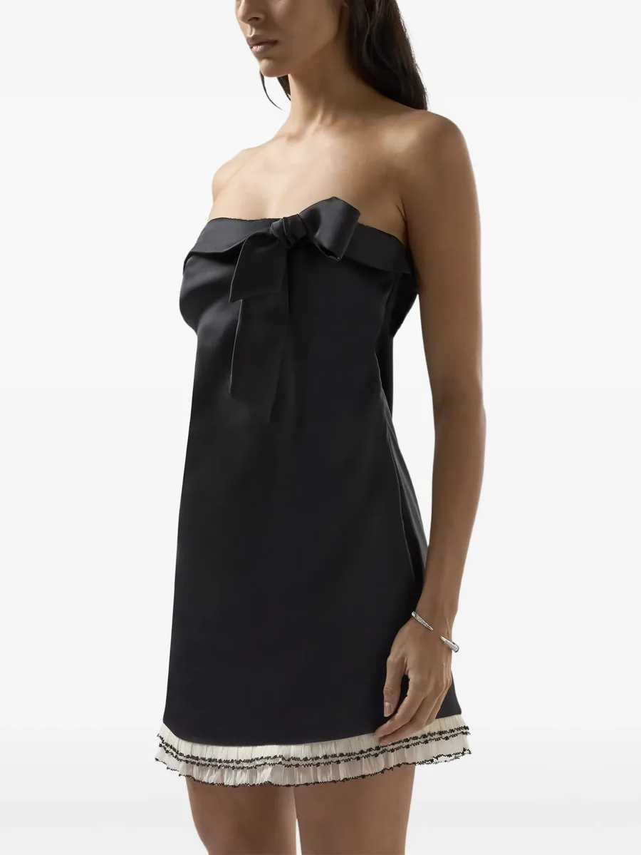 bow-detail mini dress 5
