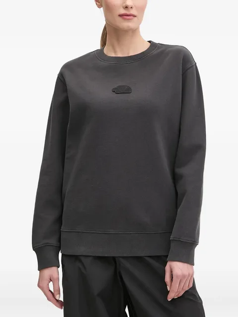 logo-patch crew-neck sweatshirt