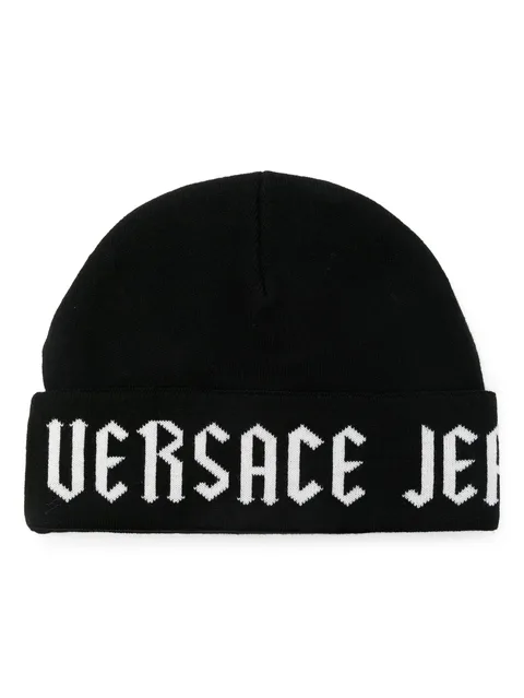 logo-jacquard beanie