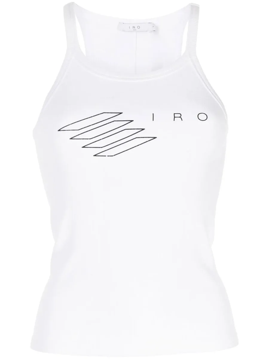 logo-print tank top 1