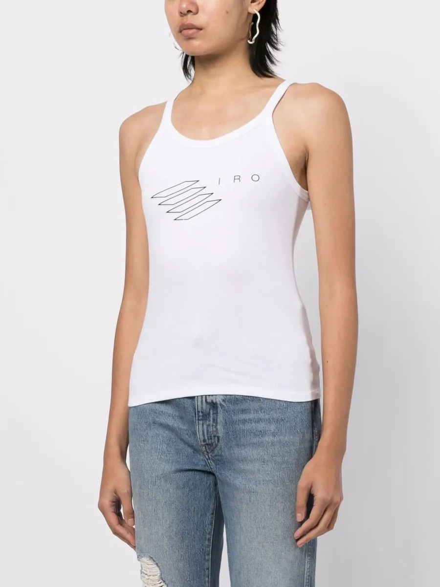 logo-print tank top 6