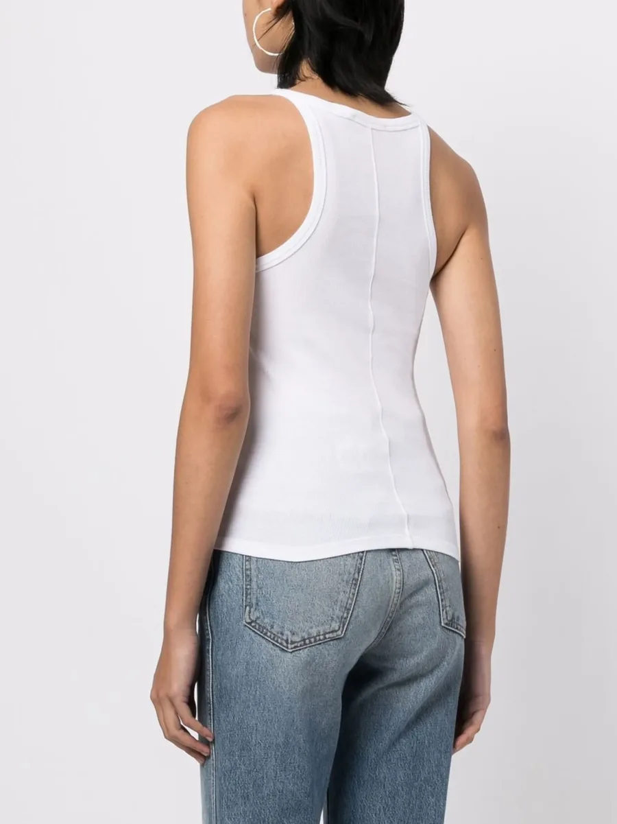logo-print tank top 8