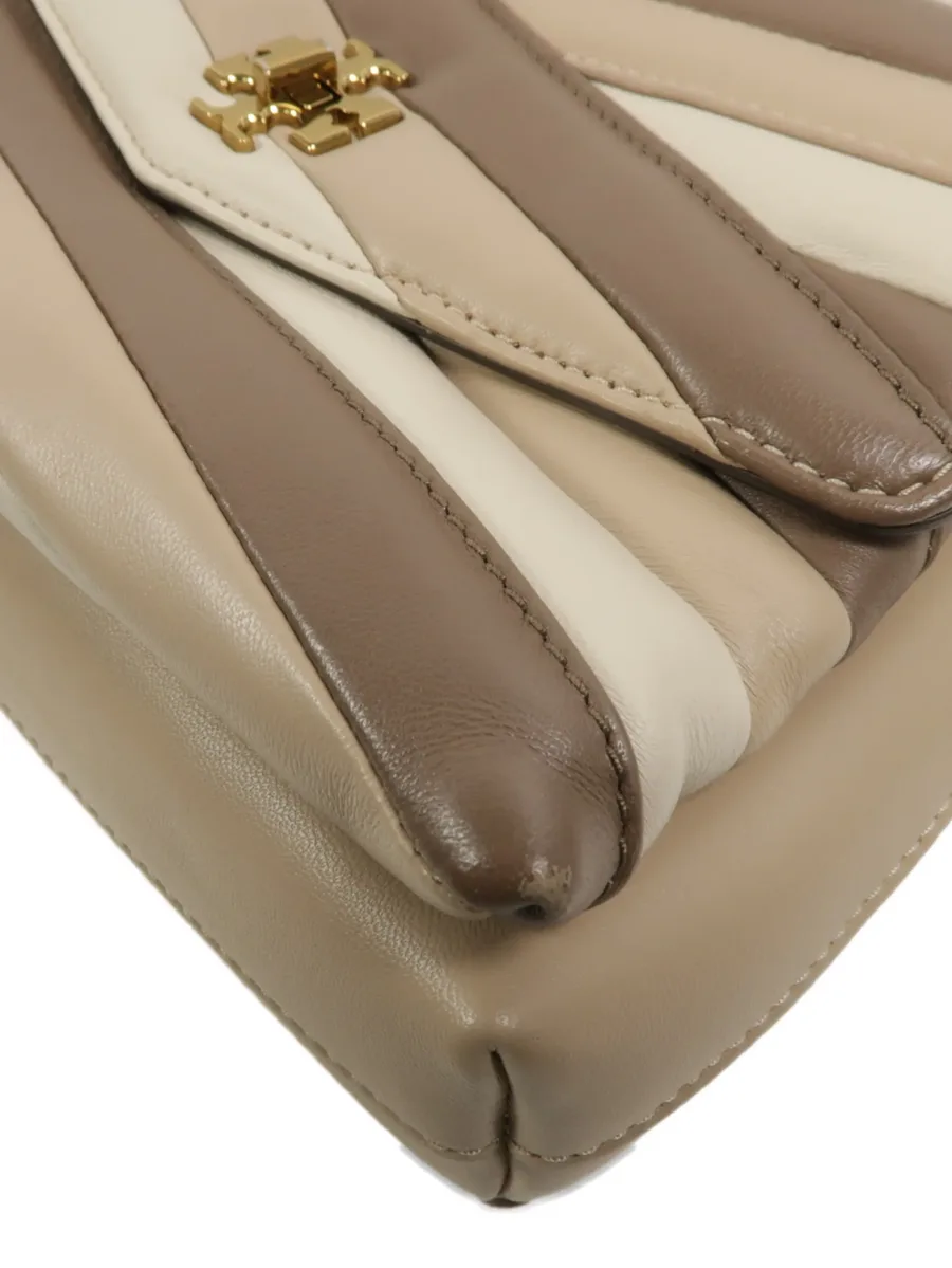 Kira Chevron leather shoulder bag 12