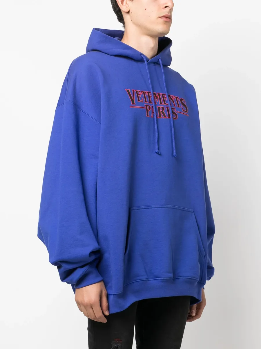 logo-print cotton hoodie 7