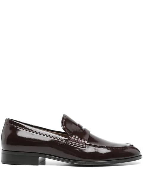 leather loafers
