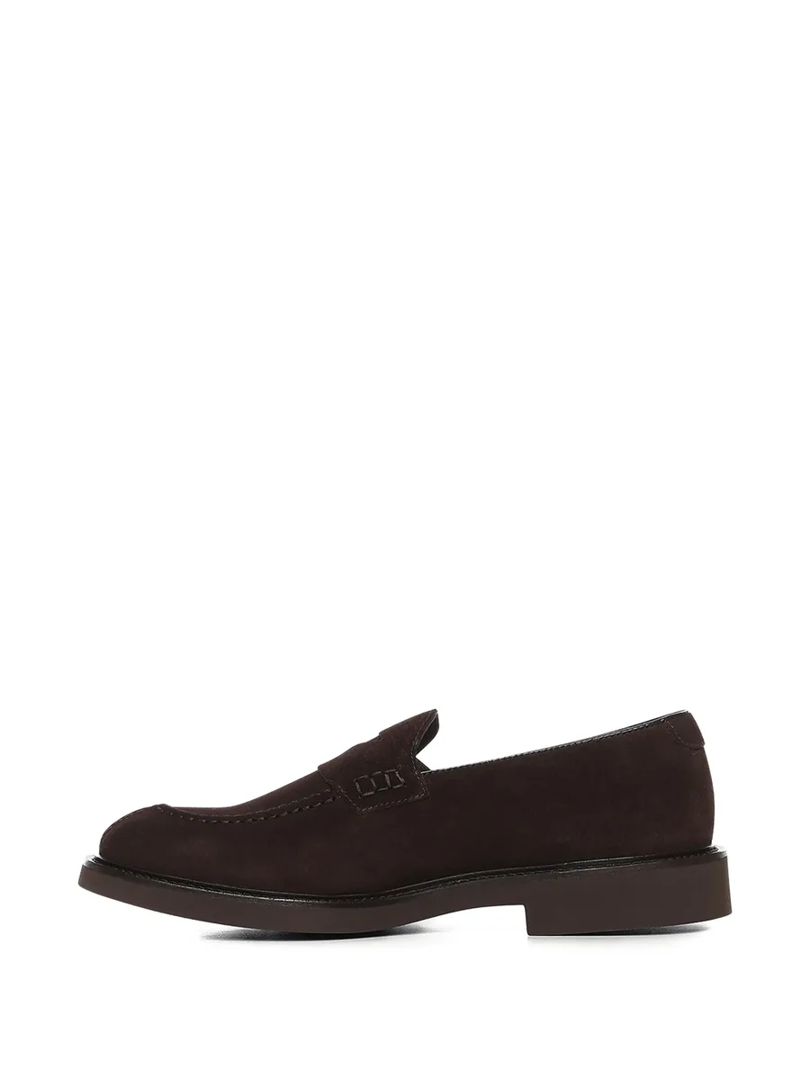 panelled suede loafers 7