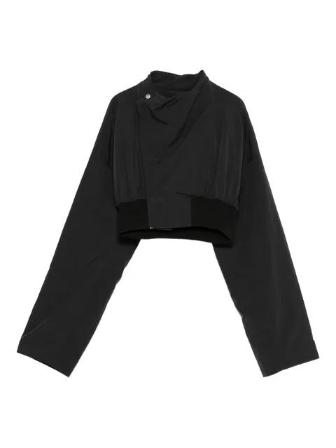 double-breasted cropped jacket