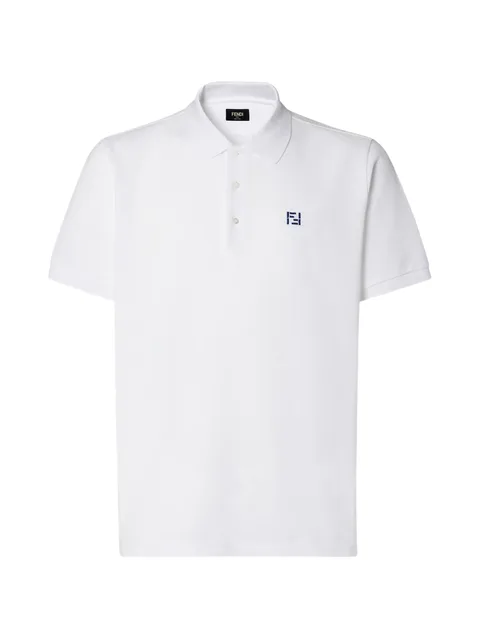 white logo polo shirt