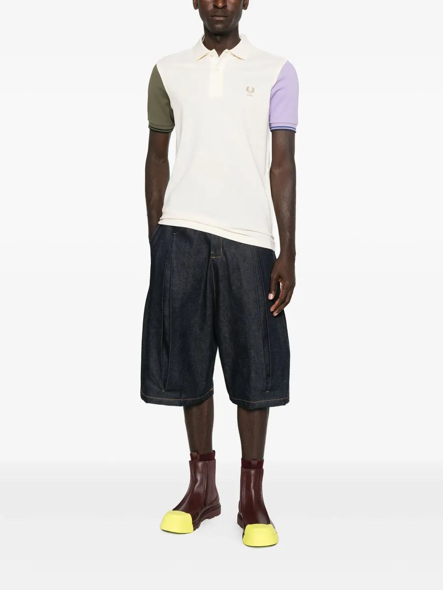 x Fred Perry colour-block short-sleeve polo shirt 4
