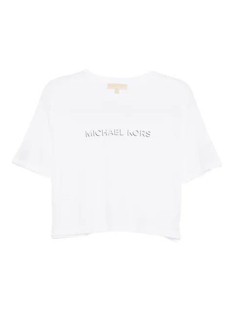 logo-embossed T-shirt