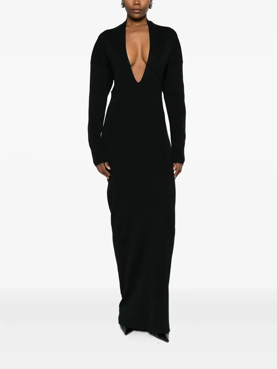 v-neck maxi dress 4