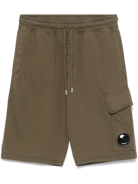 Lens-detailed track shorts