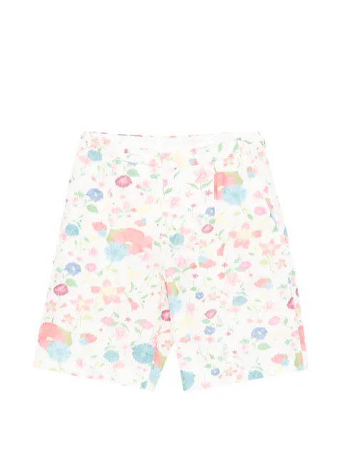 floral-print shorts