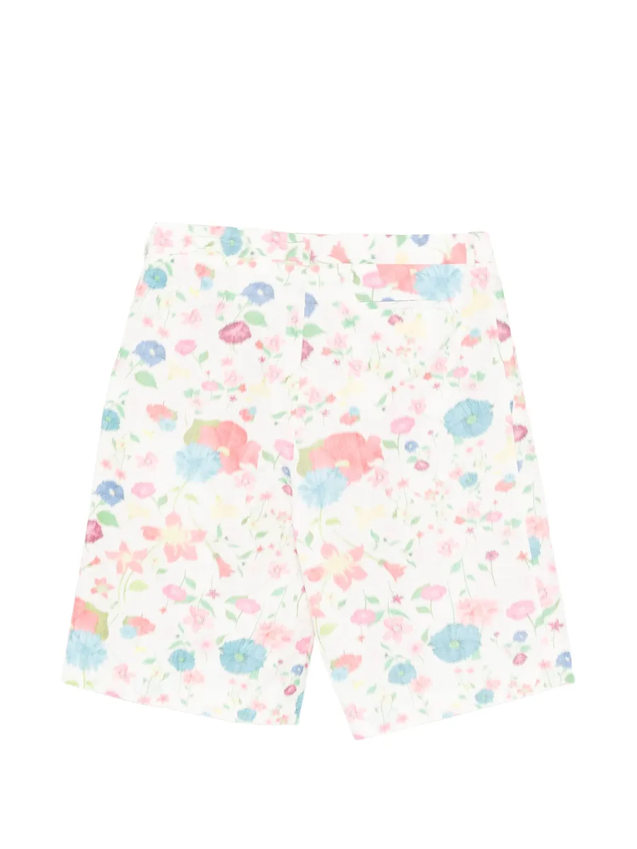 floral-print shorts 4