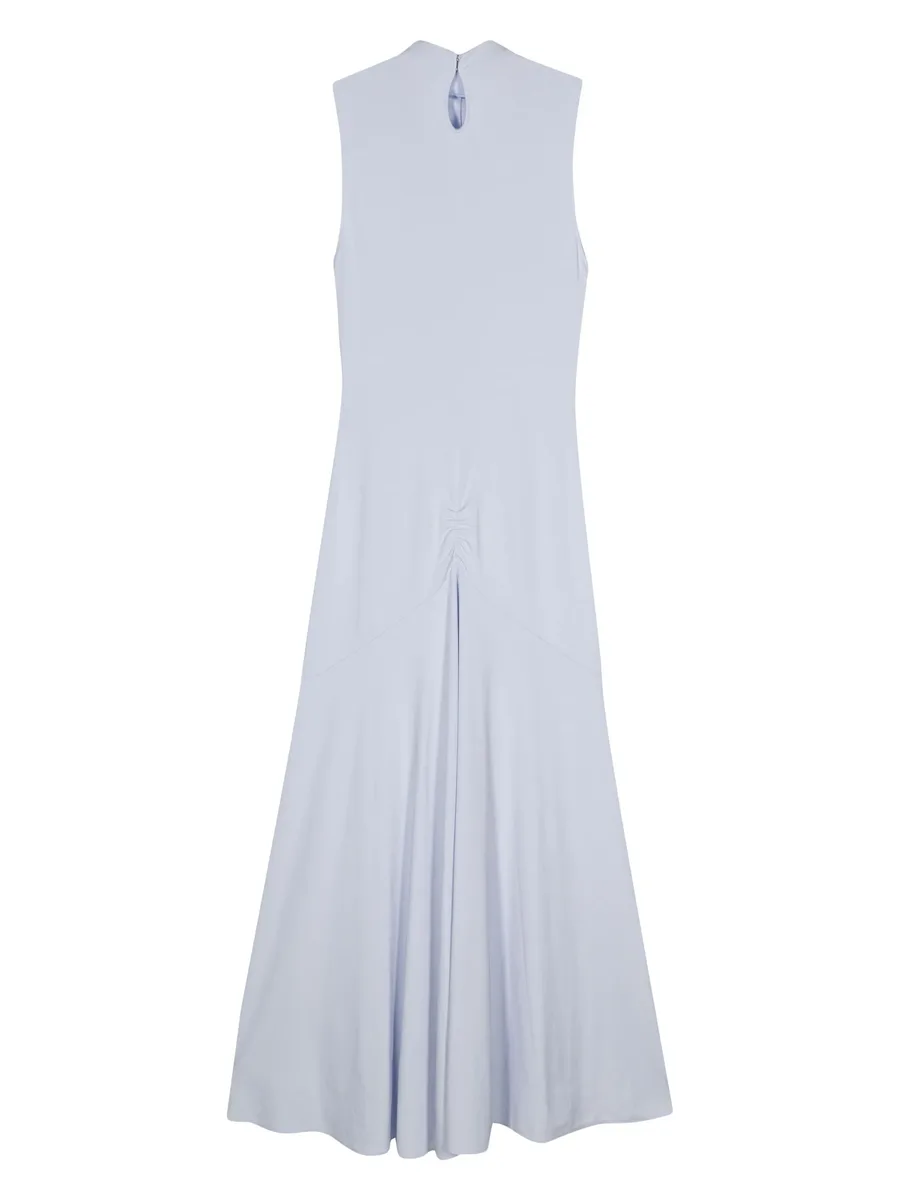 logo-embroidered maxi dress 4