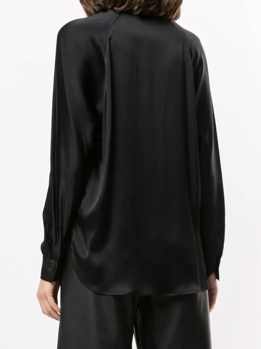 silk v-neck blouse 8