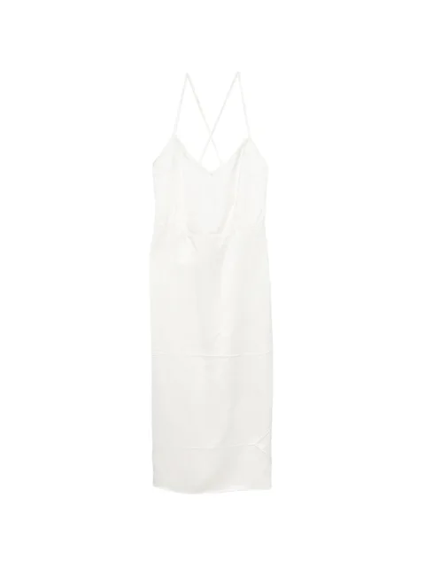 V-neck midi dress