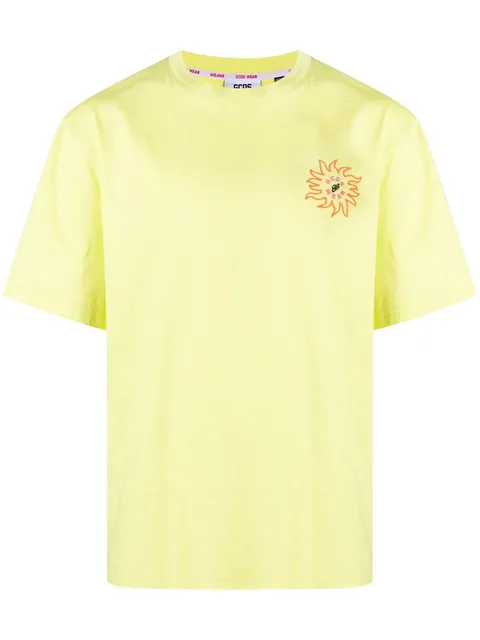 logo-print detail T-shirt