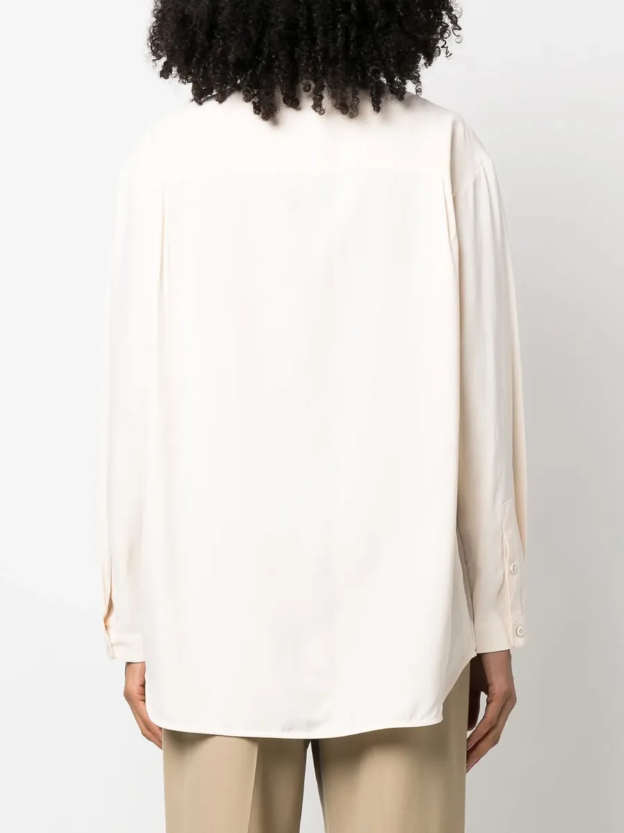 button-up silk shirt 8