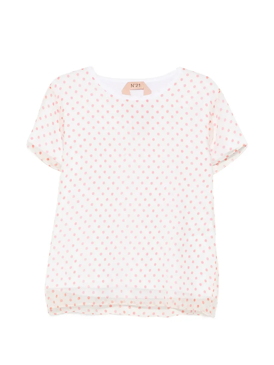 polka-dot sheer T-shirt 2