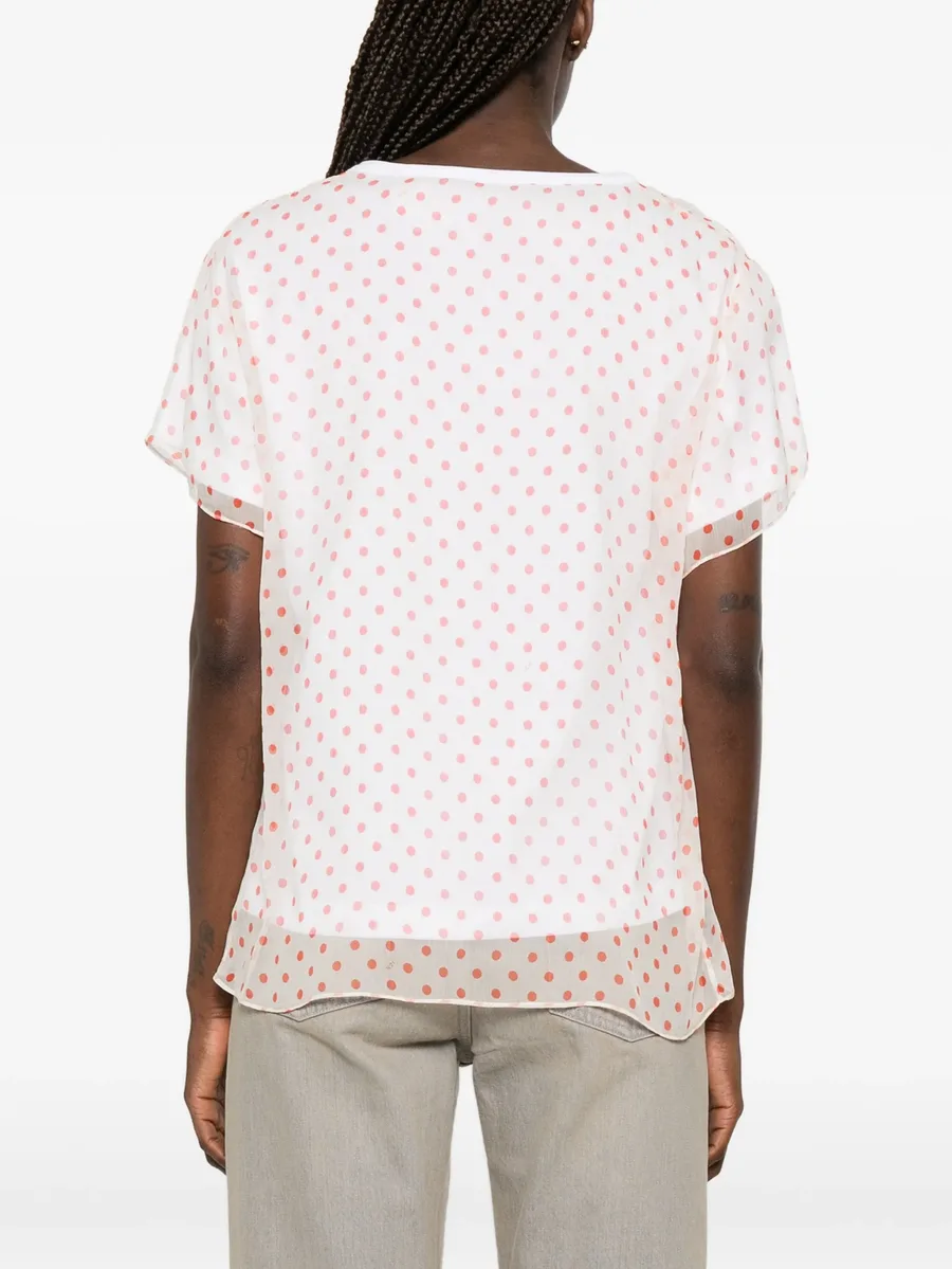 polka-dot sheer T-shirt 8