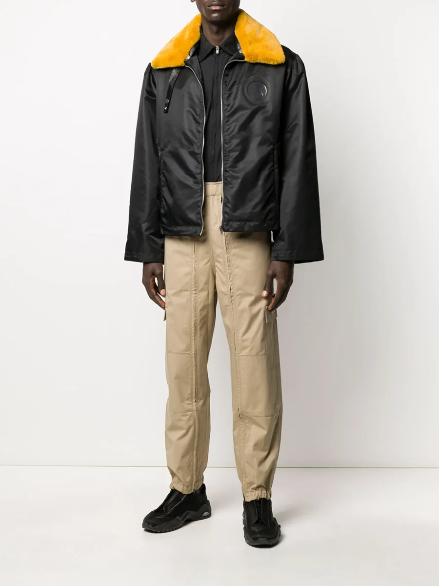 full zip multi-pocket cargo trousers 4