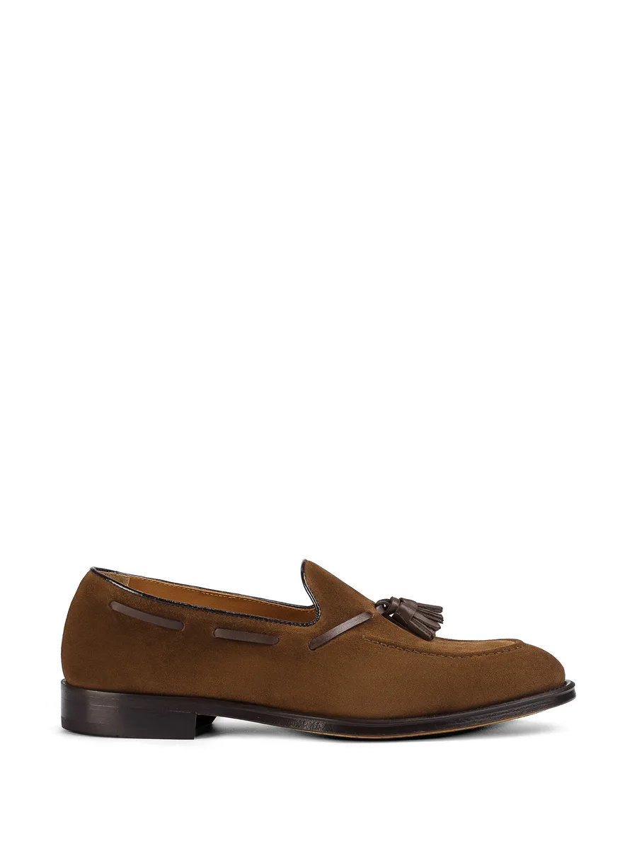 suede tassel loafers 1