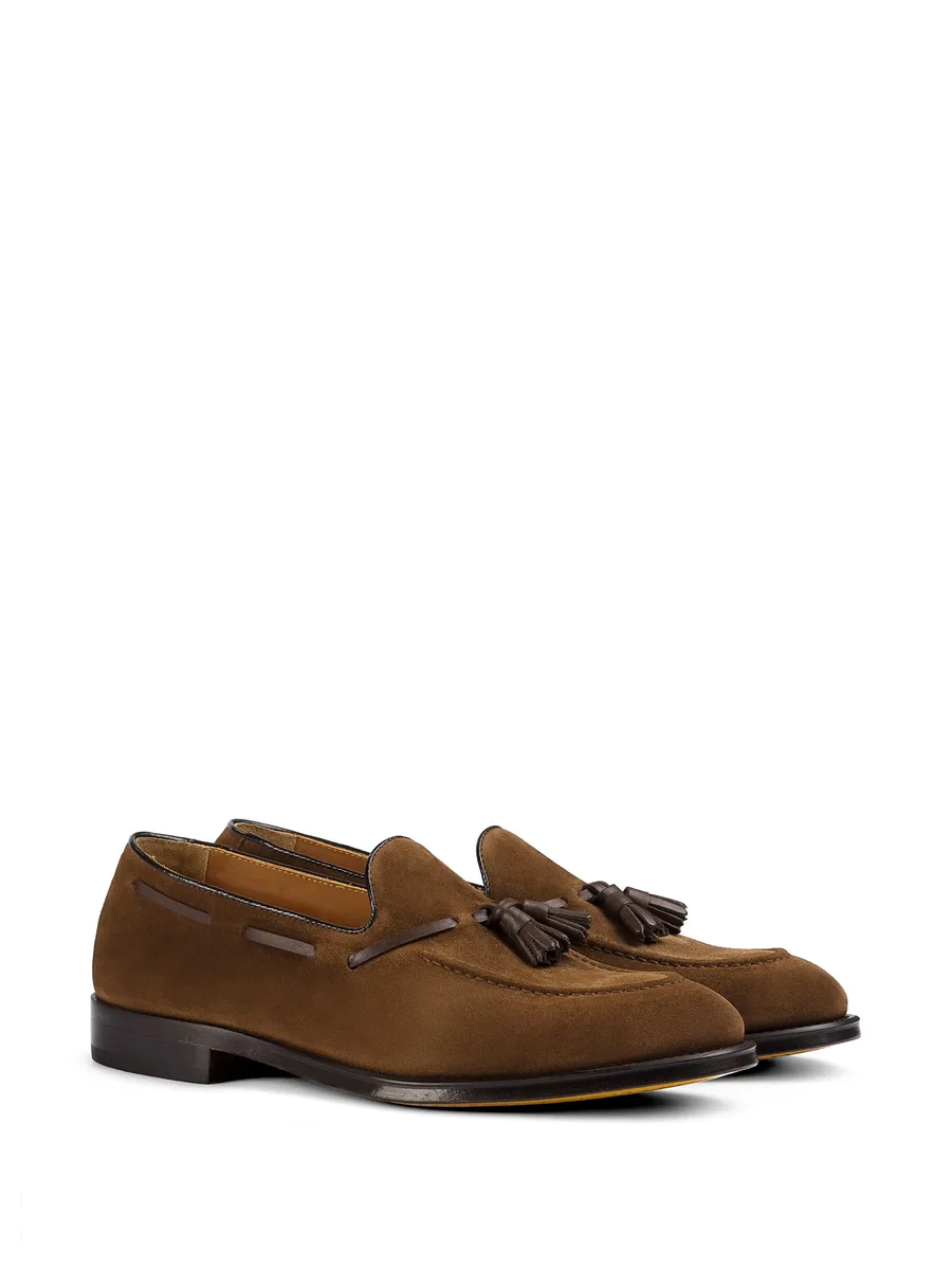 suede tassel loafers 3