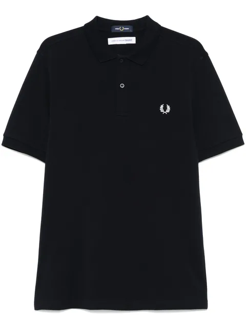 рубашка поло с надписью из коллаборации с Fred Perry