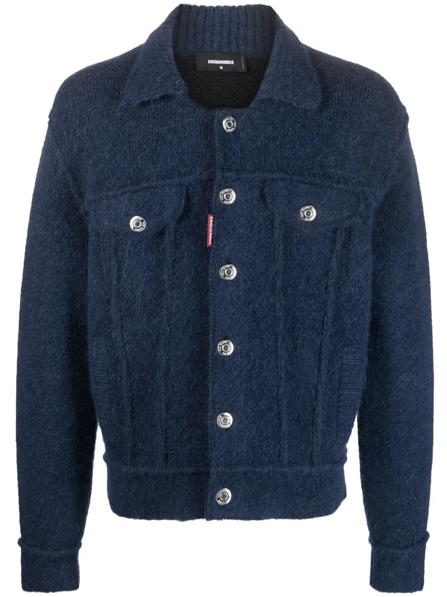 button-up wool-blend jacket 2