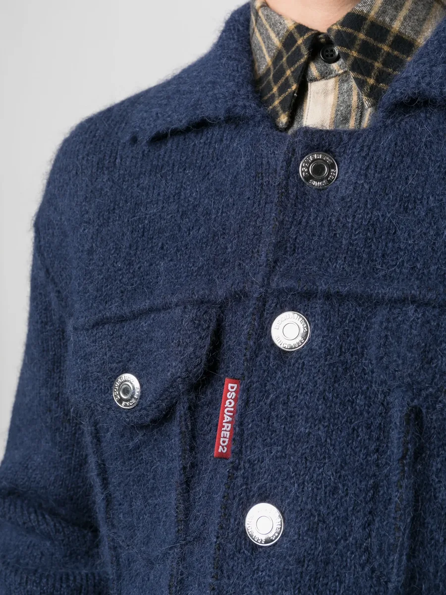 button-up wool-blend jacket 9