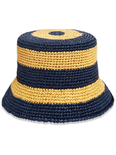 striped bucket hat