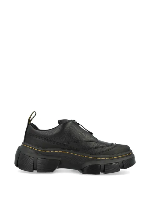 DMXL zip platform leather shoes