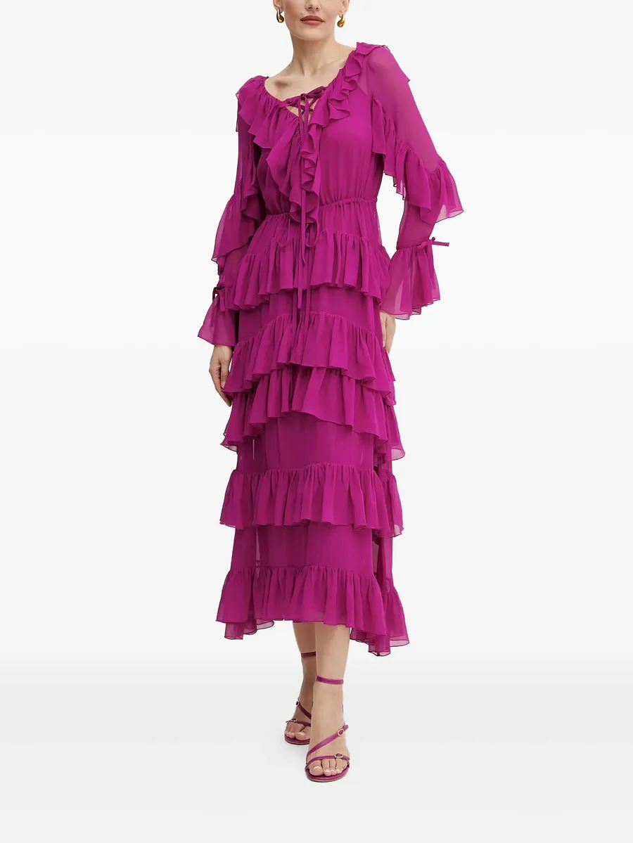 ruffled tiered maxi dress 3
