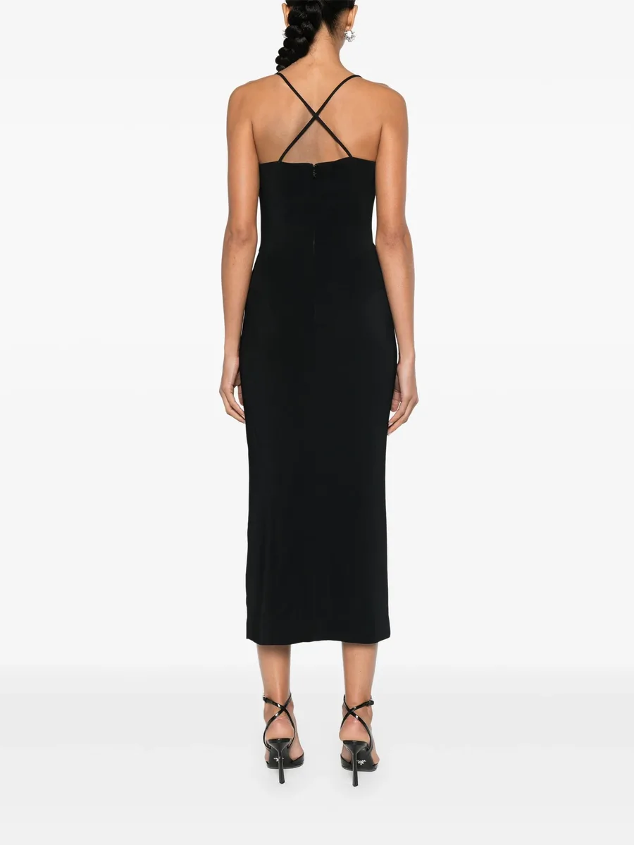 платье миди с эффектом металлик 8