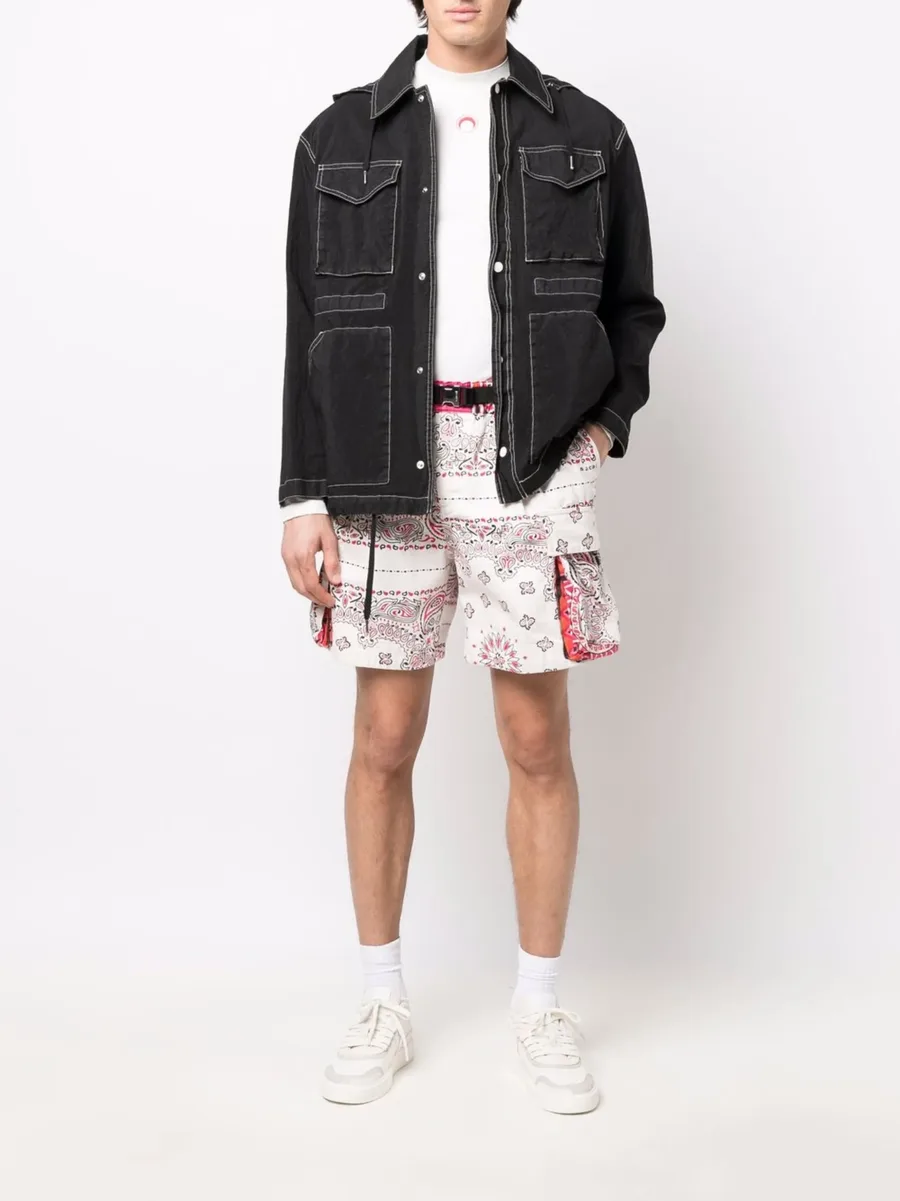bandana-print cargo shorts 4