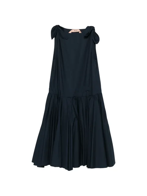 tie straps gathered dress