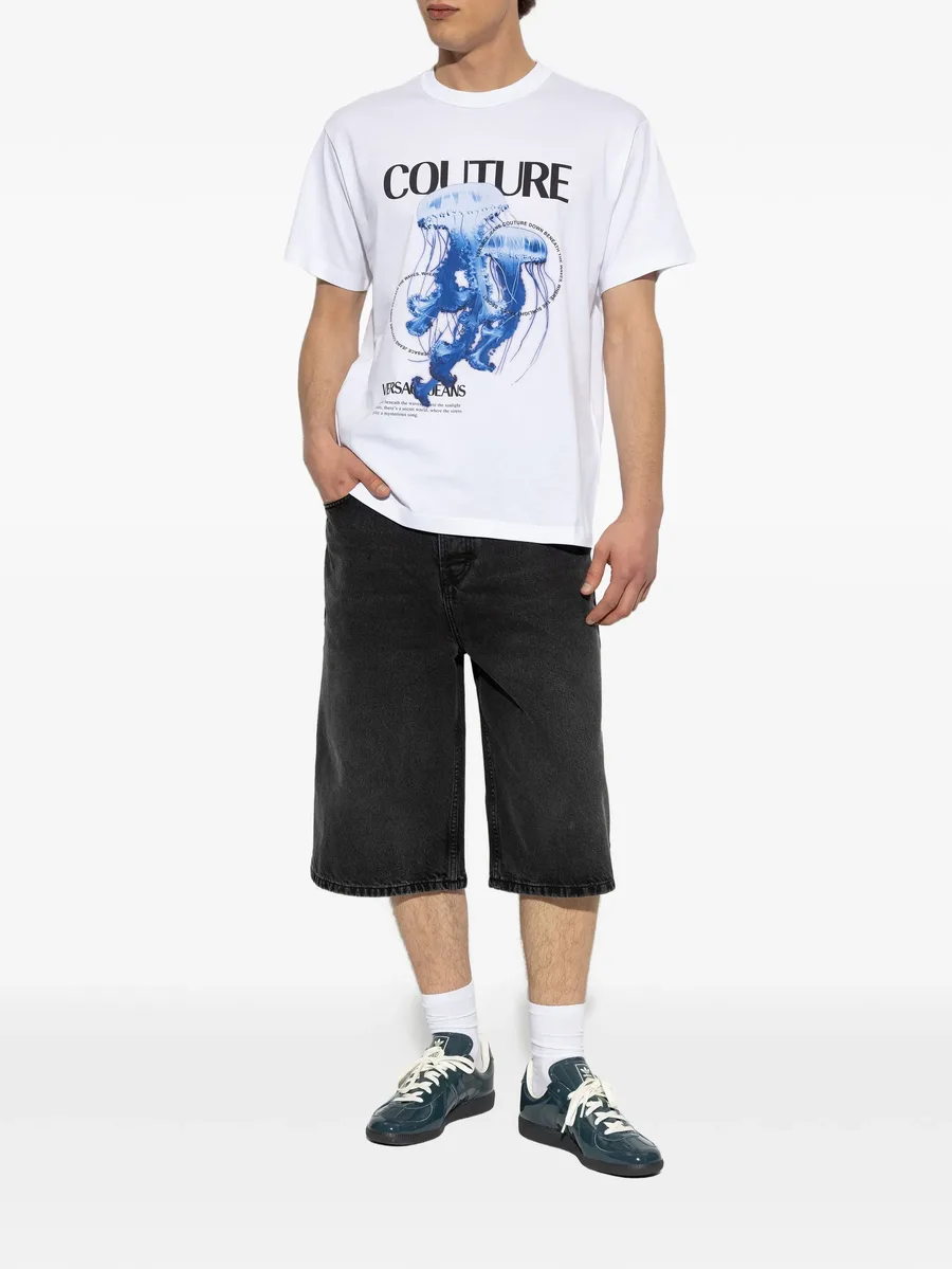 print crew neck T-shirt 4