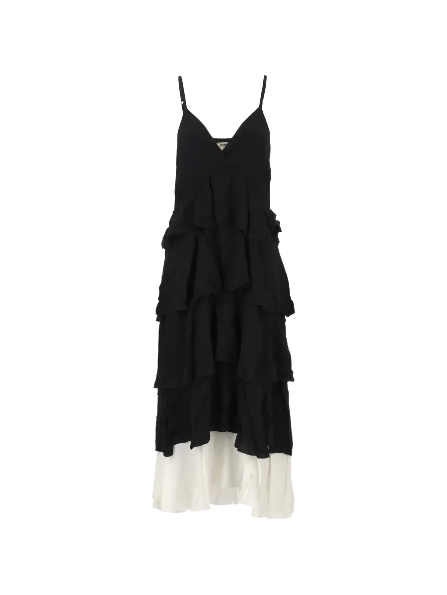 Midi ruffled tiered dress 2